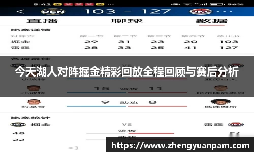 今天湖人对阵掘金精彩回放全程回顾与赛后分析