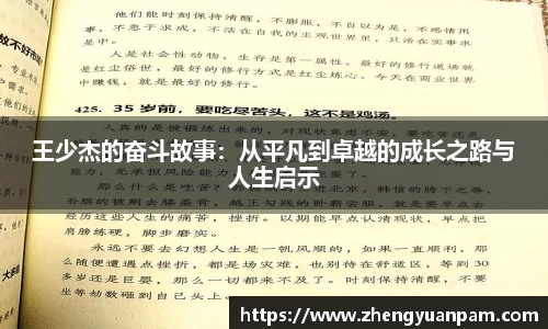 王少杰的奋斗故事：从平凡到卓越的成长之路与人生启示